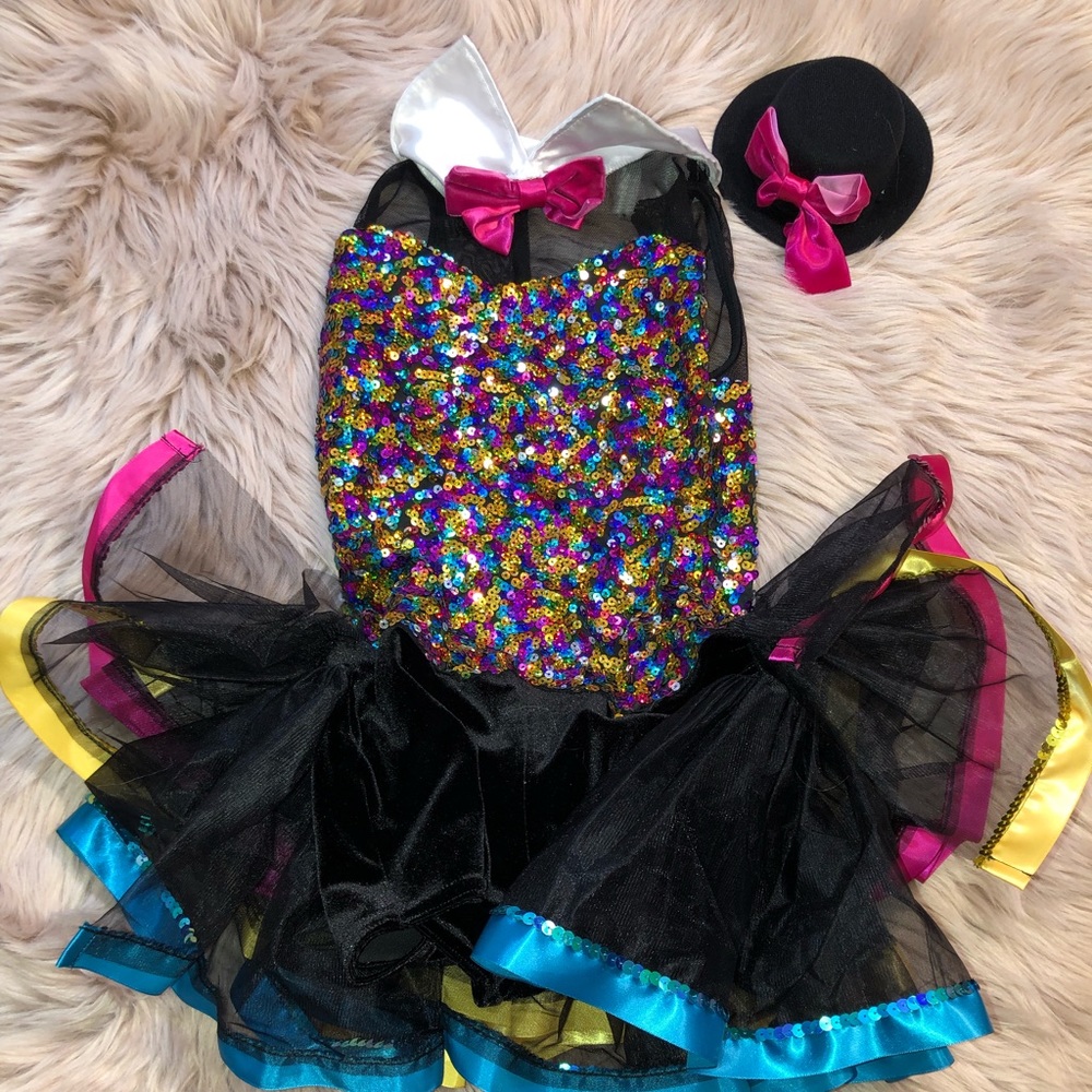 Colorful sequined Dance Costume